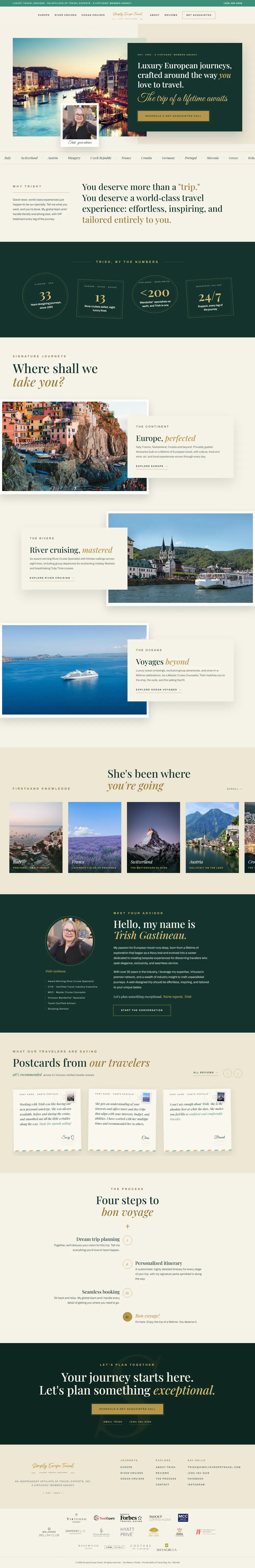 Simply Europe Travel website preview